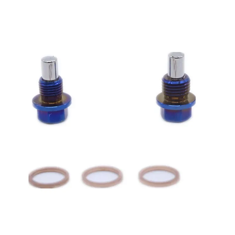 Reusable Permanent Magnetism 5000 Gs Titanium Alloy Magnetic Oil Drain Plug Oil Sump Nut M12x1.25 M14x1.5