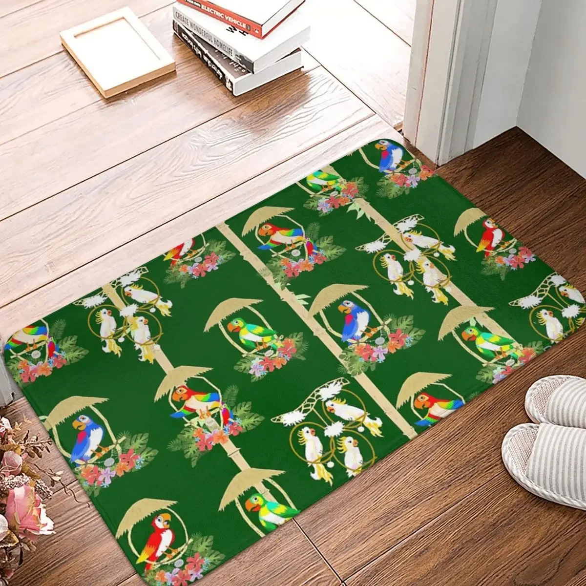 Tiki Print Pattern Floor Mat