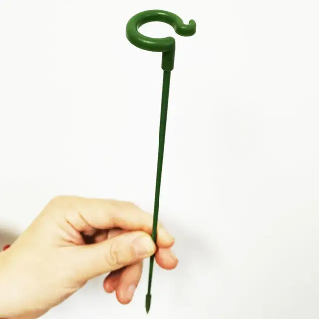 10 Darabos Növényi Növekedési Pólus Műanyag Zöld Színű Cserepes Tartó