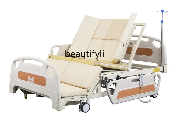 Widened 1.2 M Household Multi-Function Electric Nursing Bed Paralysis Patient Bed for the Elderly Turn over Therapeutic Bed bed rest electric care bed aid paralysis patients turn over leg lifting nursing mattress elderly rehabilitation armchair