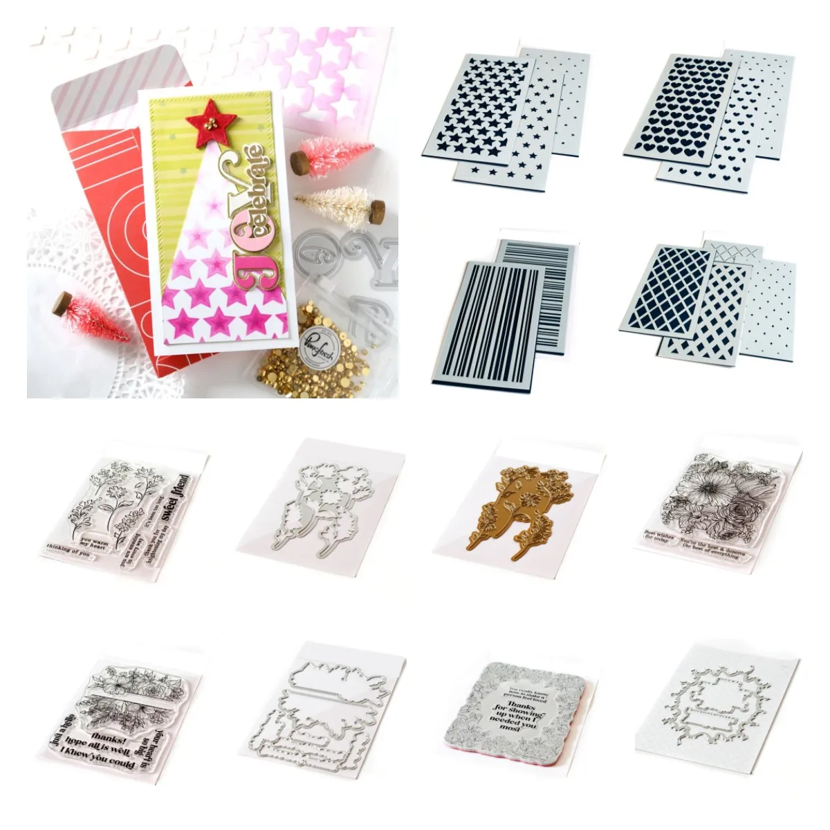 

Металлические Вырубные штампы с различными цветами звездами трафарет Горячая фольга для скрапбукинга тисненые искусственные ремесленный шаблон