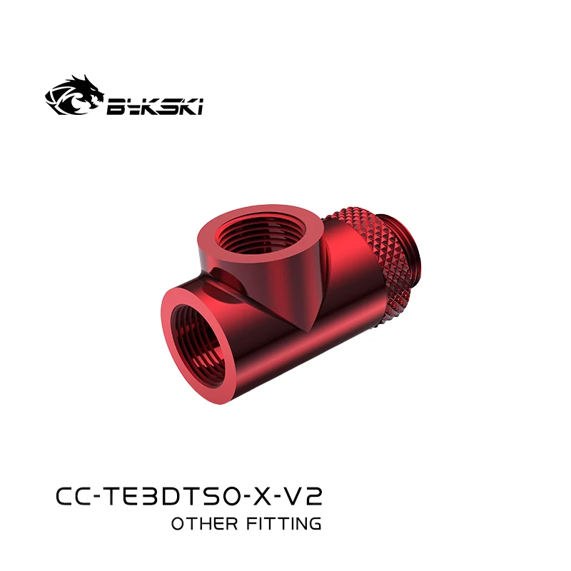 Bykski g1 Thread Thread x3 tipo Rotativo 3-way t Adaptadores de Cobre Acessórios de Refrigeração de Água Acessórios Multi-canal Cc-te3dtso-x-v2 - Imagem 2