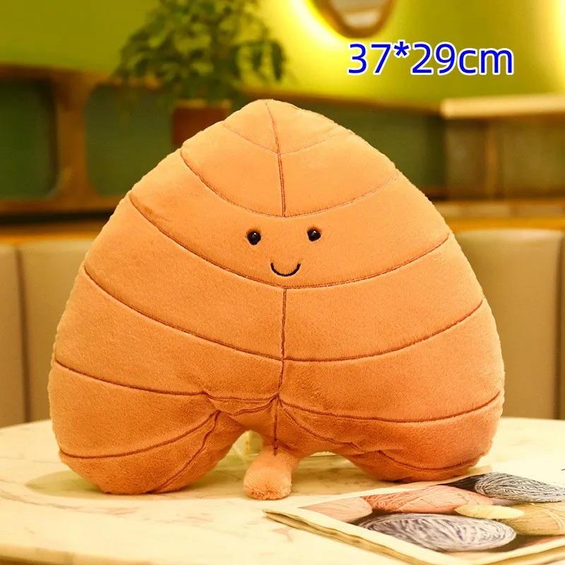 Creative Simulation Leaves Stuffed Soft Plant Pillow Kawaii Maple