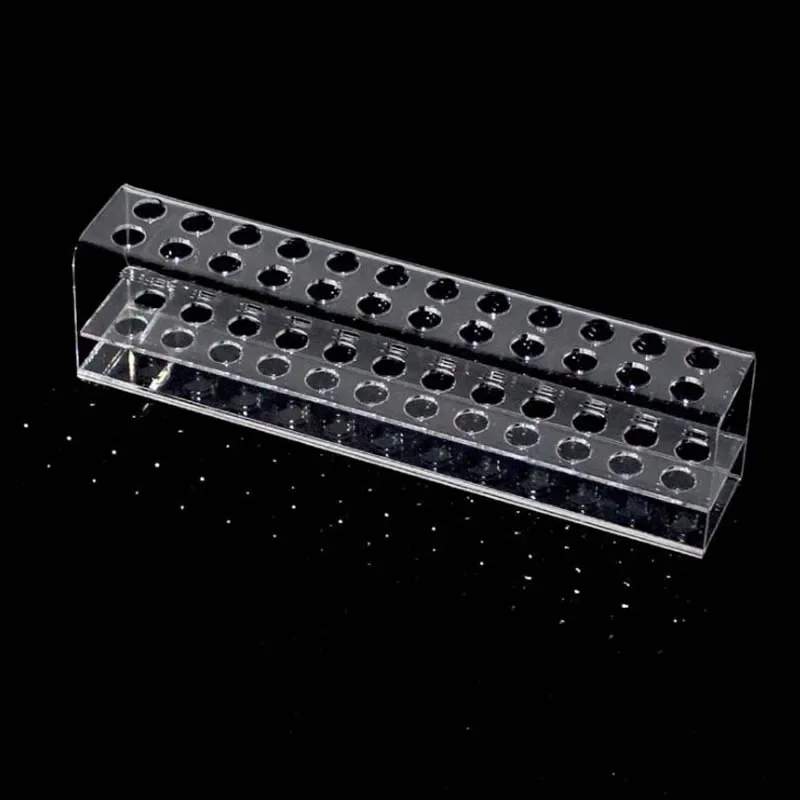 Clear 24 Slots Acrylic Eyeliner Lip Liner Pencil Holder Makeup Display Stand Organizer Makeup Brushes Shelf Cosmetic Storage Box 3