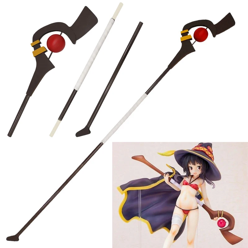 

Косплей-шоу KonoSuba Megumin, 180 см, оружие, сотрудники, скипетр, благословение Бога на этот чудесный мир, реквизит Megumin Cos