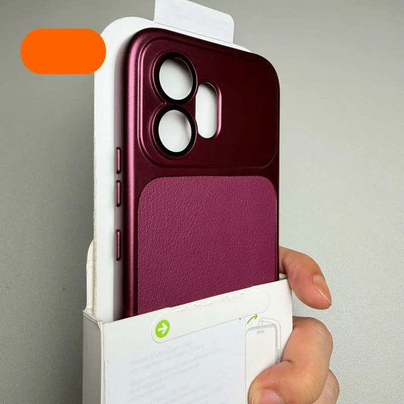 Luxury Leather Matte Back Cover - Premium Protective Case