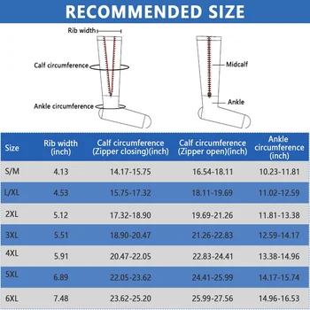 Compression Stockings Sports Pressure Long Cycling Socks Zipper Professional Leg Support Women Varicose Vein Socks 5
