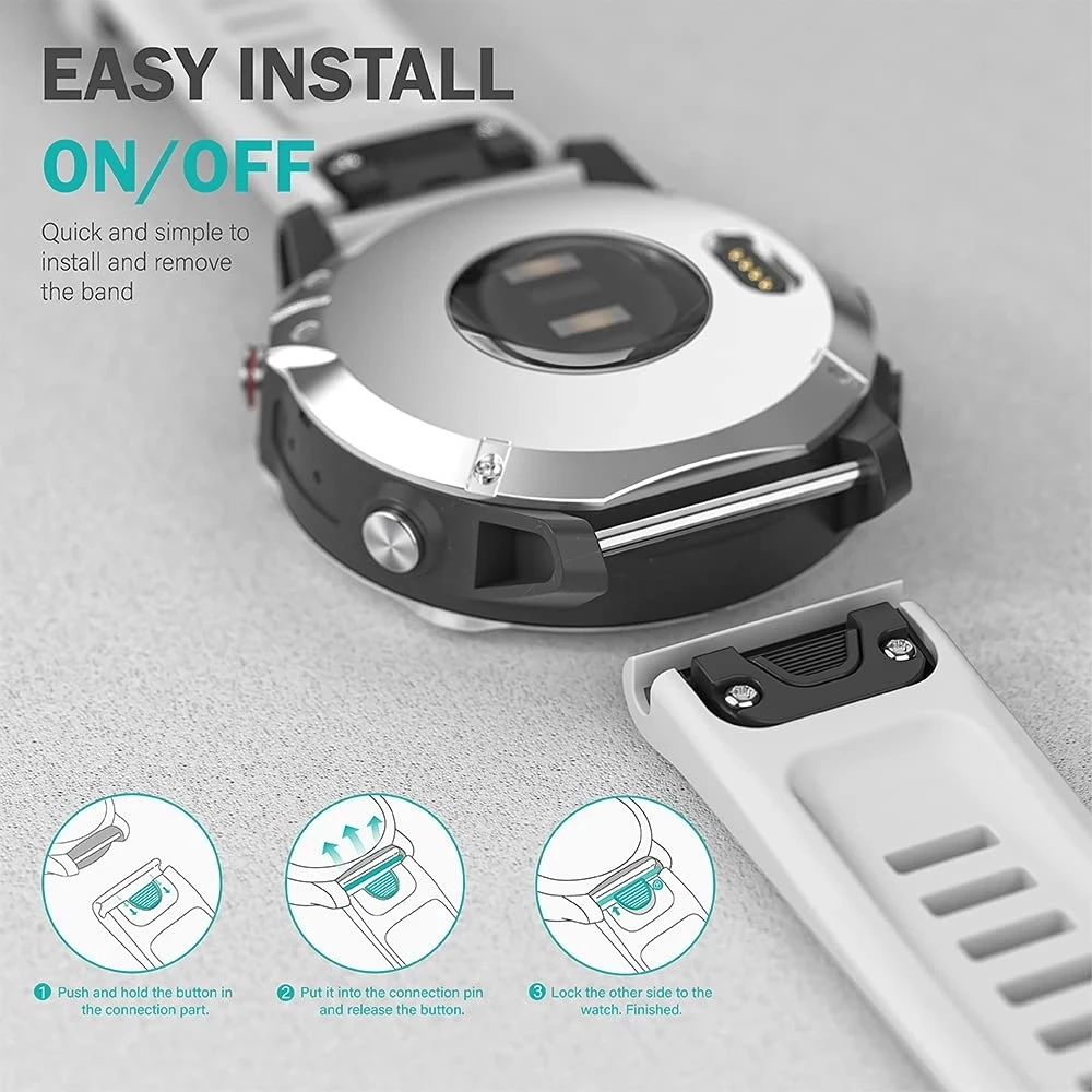 Ǹ  Ʈ,   , Garmin Fenix 7 7X 6X 6 5 5X Plus, Epix Gen Pro 2 Enduro 2 ո Ʈ, 22mm, 26mm