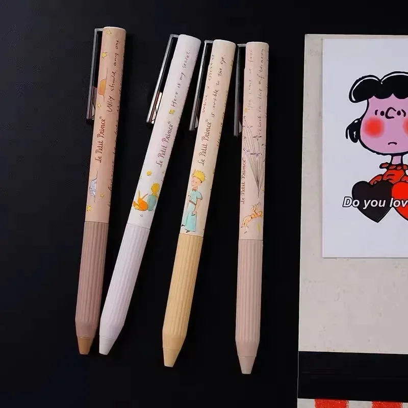 0.5 MM J0803 Morning Light Little Prince Retro Color Press Neutral Pen Student Water Pen Black Carbon Pen Cute Stationery 4