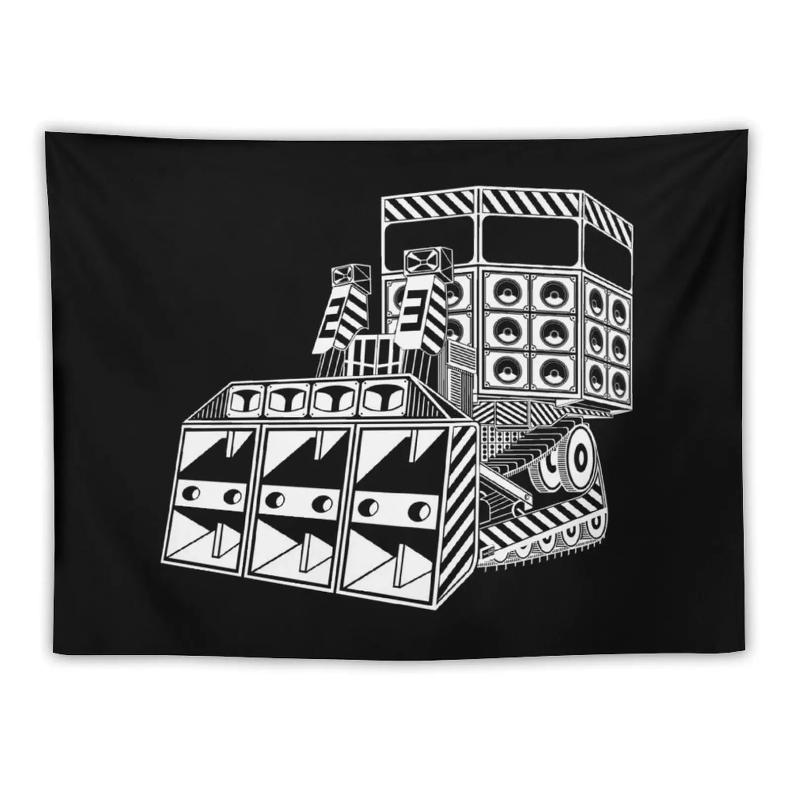23VE020 - Tekno 23 bulldozer Tapestry Aesthetic Room Decorations Tapete For The Wall Tapestry