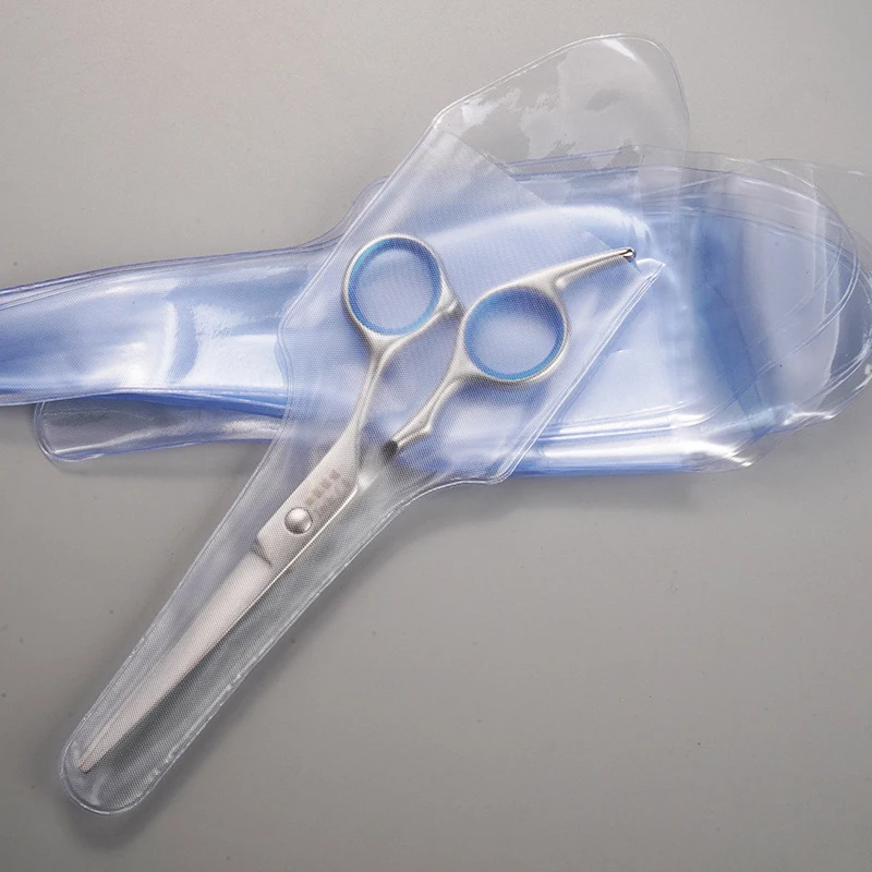 Description Picture 4 of item10Pcs Hair scissors sleeves PVC and packaging bag after sharpening Disposable Scissors Bag Waterproof Tool Protection Bag