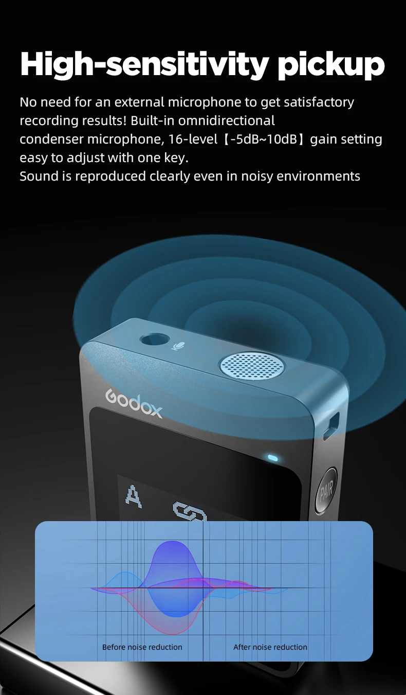 Godox MoveLink TX MoveLink RX Microphone Wireless Lavalier Professional Bluetooth Transmitter Receiver For Phone Sound Mixer