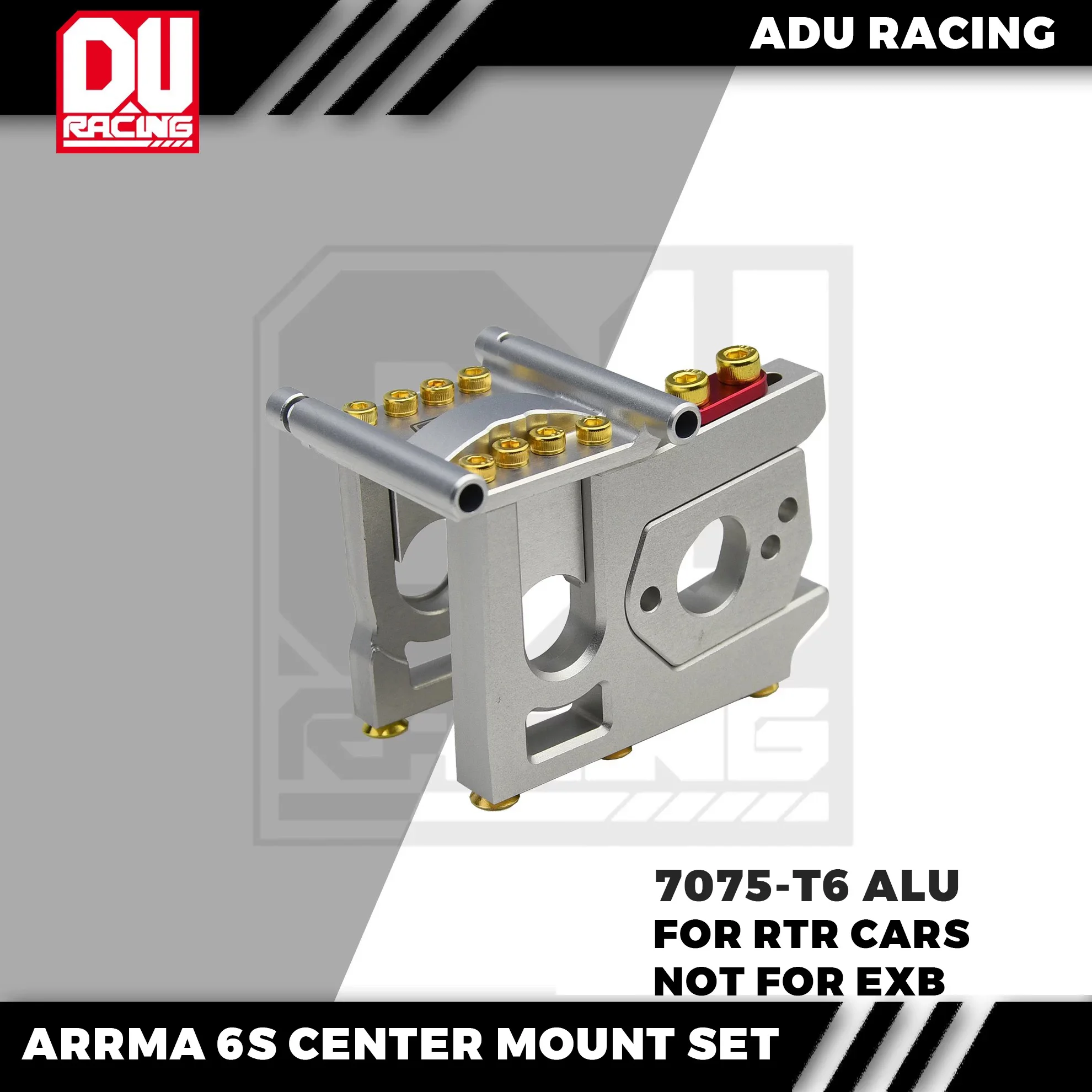 RC Car Diff Mount Set CNC 7075 T6 ALU For ARRMA 6S V5 OR EXB V1