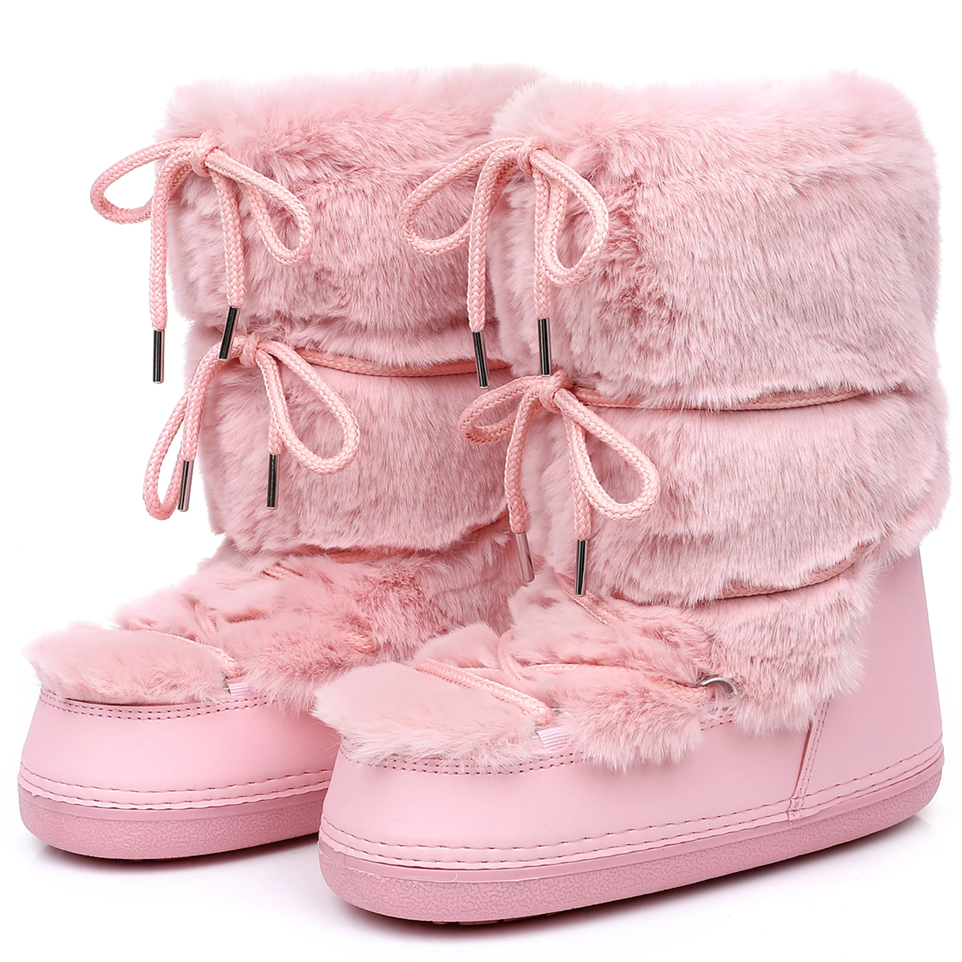 Fluffy Faux Fur Winter Snow Boots 6