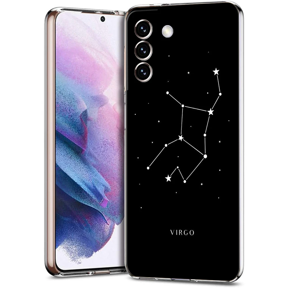 Konstellation Jungfrau Widder Transparente Hülle für Samsung Galaxy S24 S23 S22 S20 S21 FE Ultra S24 S23 S10 S10E S9 Plus Handyhülle – Detail 5