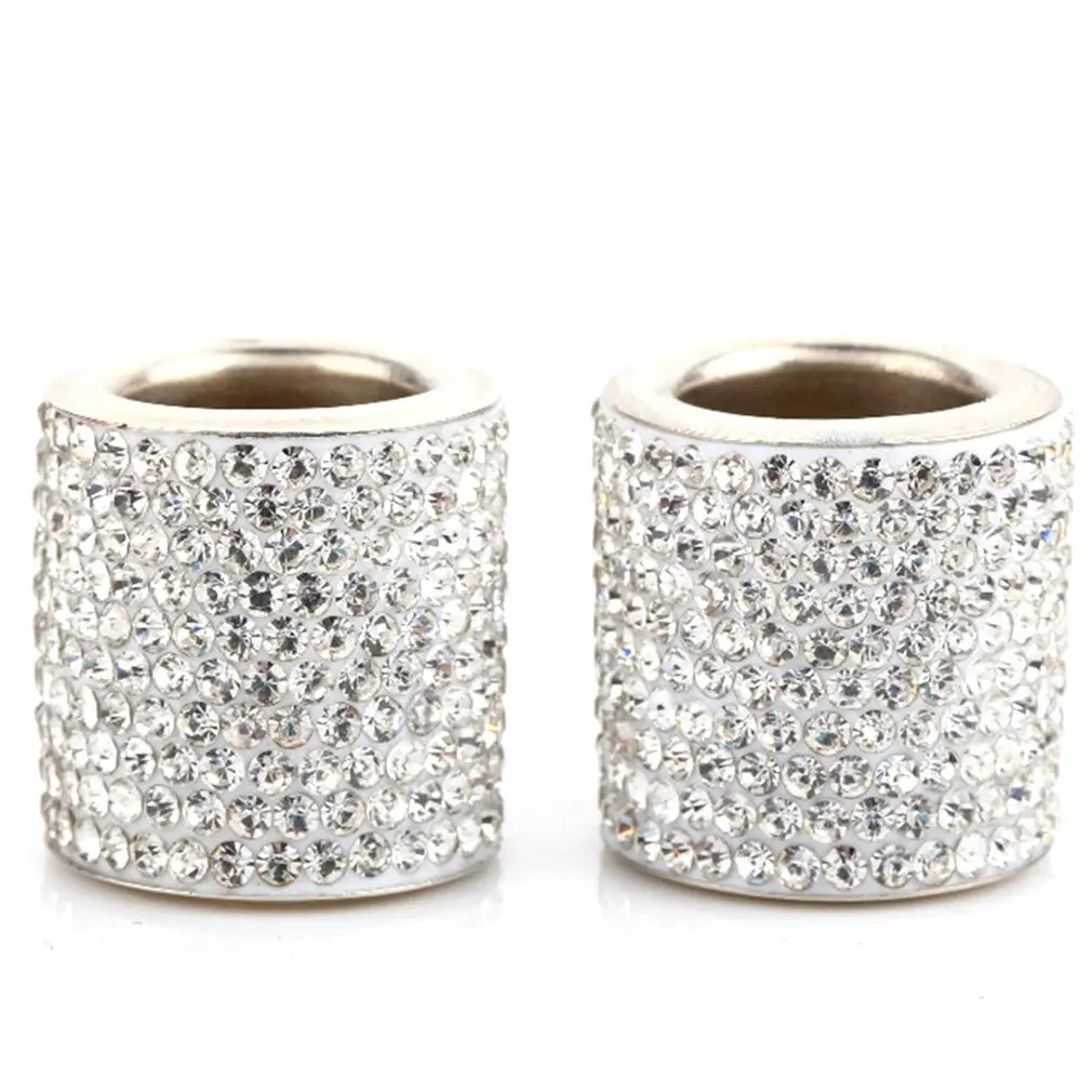 

1 Pair Car Diamond Crystal Car Seat Headrest Decoration Charms Bling Car Accessories for Women Car Bling for Seat Rhinestone