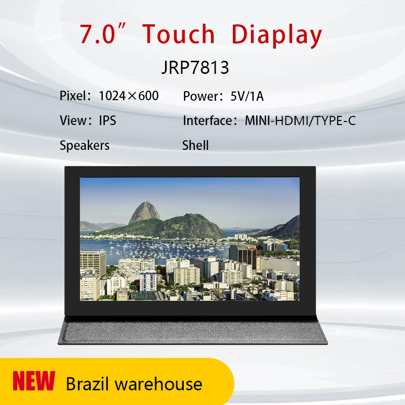 금속 쉘 CTP 터치 패널 TFT LCD 모듈 스크린 디스플레이, 라즈베리 파..