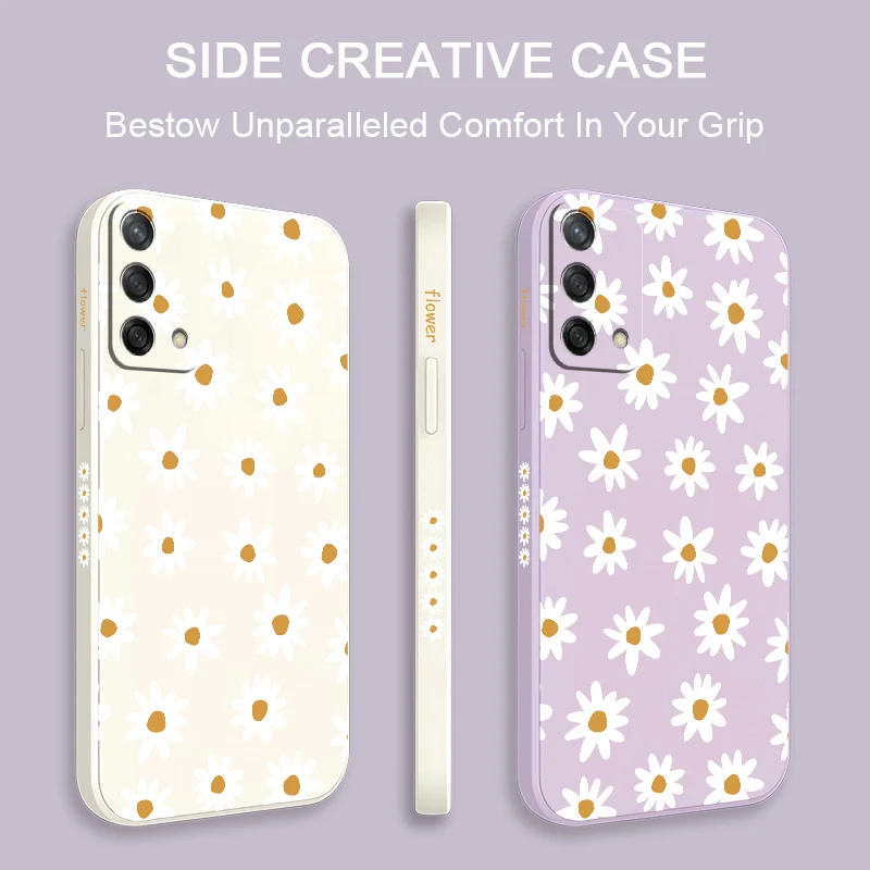 Daisies Flowers Shockproof Silicone Soft Phone Case Cover