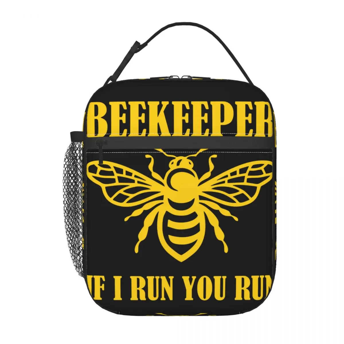 Insulated Lunch Bag Beekeeper If I Run You Run Lunch Box Tote Food Handbag