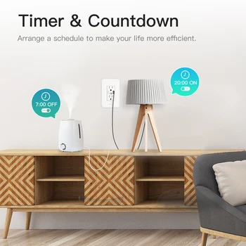 WiFi Smart Power Wall Socket with Type C And USB Dual Outlet Plug Power Outlets Support Alexa Google Home 4