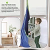 Light Up Kids Pod Swing Seat,Therapeutic Sensory Swing,Hug Ceiling Snuggle Swing, Adjustable Fabric Hammock 5