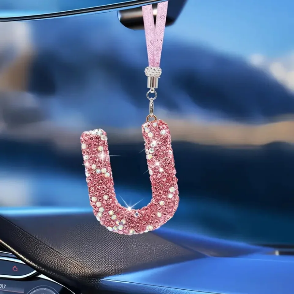 Adorno Colgante Diamantes De Imitación Para Espejo De Auto