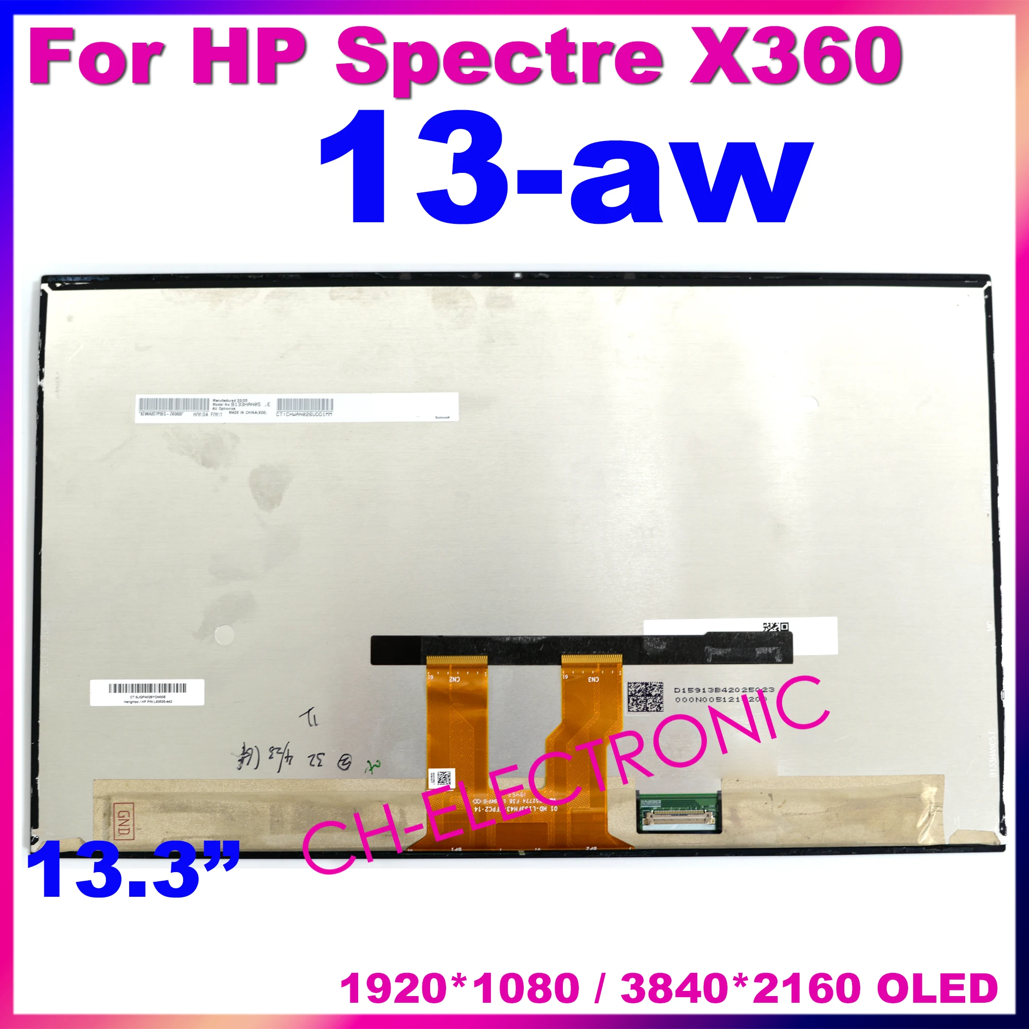 13.3 ''Hp 13T Aw Lcd Per Hp Spectre X360 13-Aw Display Lcd Touch Screen Digitizer Notebook Sostituzione Assemblaggio