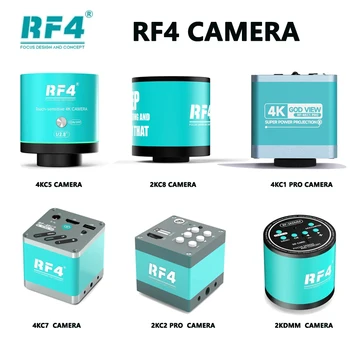 Telecamera per Microscopio RF4 HDMI 1080P HD, 60FPS, Video 4K 2K, Funzione Foto/Registrazione Video, Compatibile con Microscopio Trinoculare