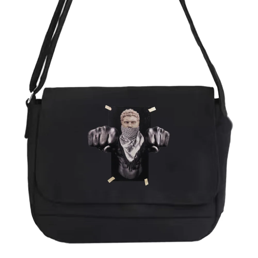 Shoulder Messenger Bags Harajuku Canvas Crossbody Bag Women Japanese Diagonal Pouch Girl Student Envelope Bags Sculpture Pattern