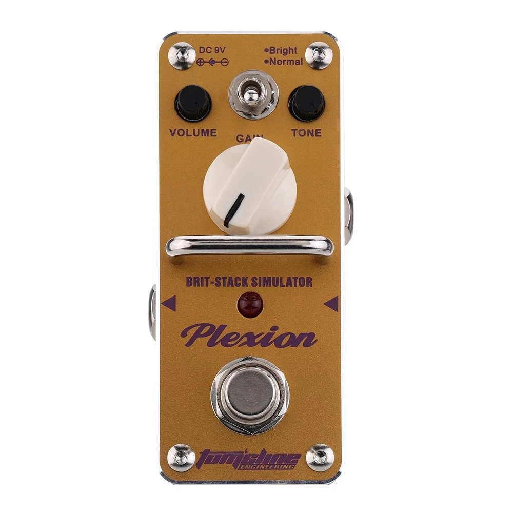 

AROMA APN-3 Plexion Brit-stack имитатор педаль эффектов для электрогитары Mini с одним эффектом с реальным байпасом