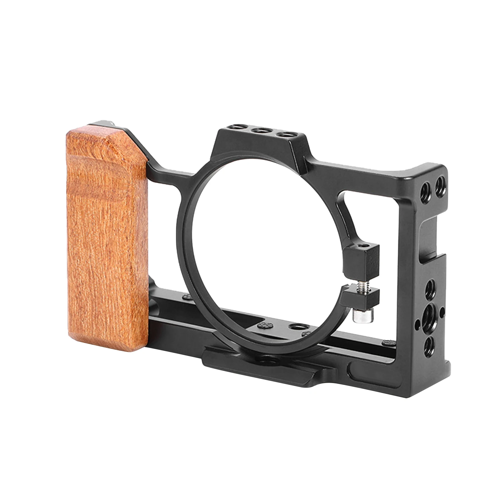 

Защитная рамка для камеры Sony ZV 1, футляр для отвода тепла и зарядки, несколько расширителей, аксессуары с деревянной ручкой