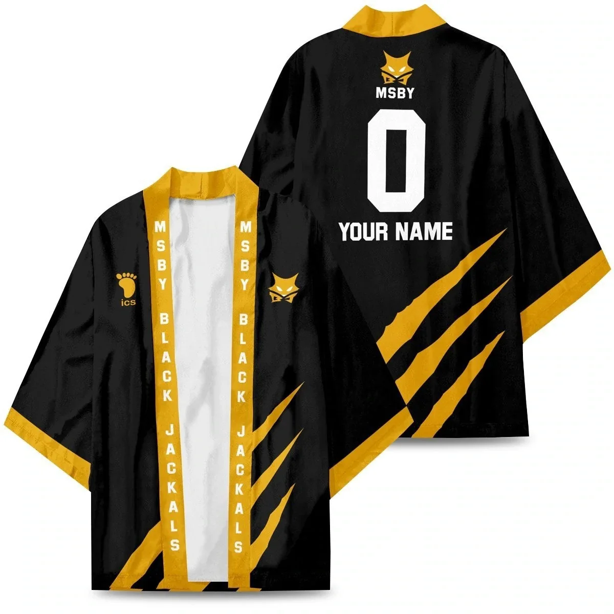 

Anime Haikyuu MSBY Black Jackals Japanese Kimono Haori Yukata Cosplay Women/Men Fashion Summer Short Sleeve Kimono Shirts Coats