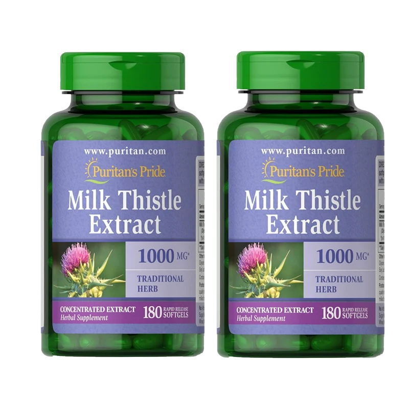 

Экстракт расторопши 4:1, 1000 мг (силимарин), для поддержки печени, 90/180 шт., бесплатная доставка, оригинал