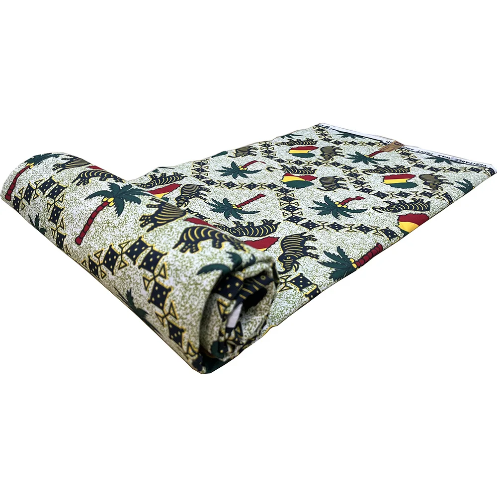 High Quality African Ankara Printed Wax Fabric Handmade DIY Material Polyester