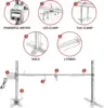 Grill Kit Stainless Steel Tripod Rotisserie Stand,52inch Pig Lamb Hooded Roaster Charcoal Spit with 15W Motor & Adjustable Heigh 2
