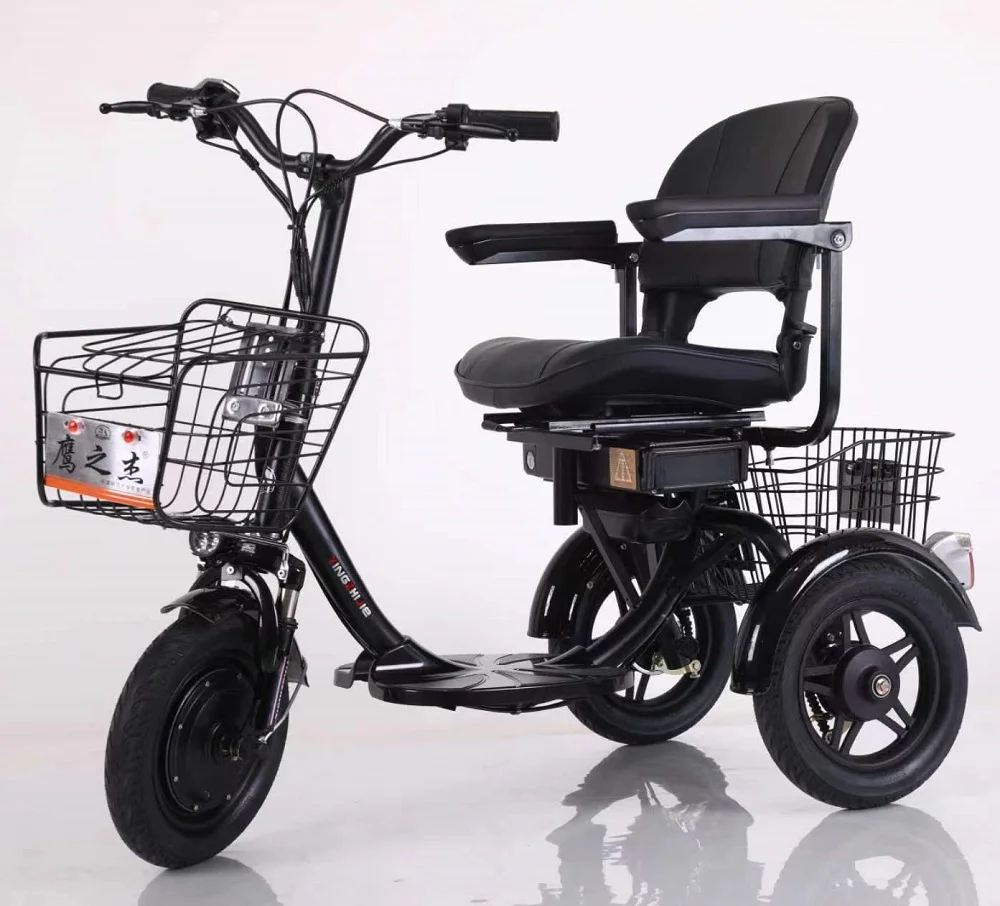 rechargeable small electric three wheeler discount elderly mobility scooters electric 3 wheel with basket