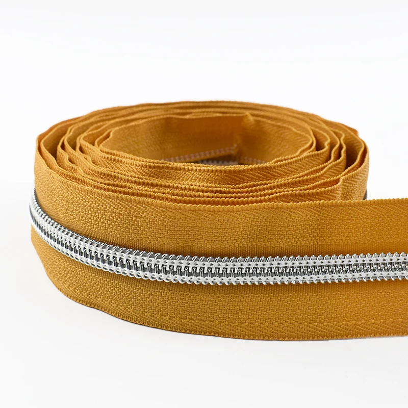 Nylon Zippers Silver Teeth Roll for Sewing and DIY Tailoring Accessories