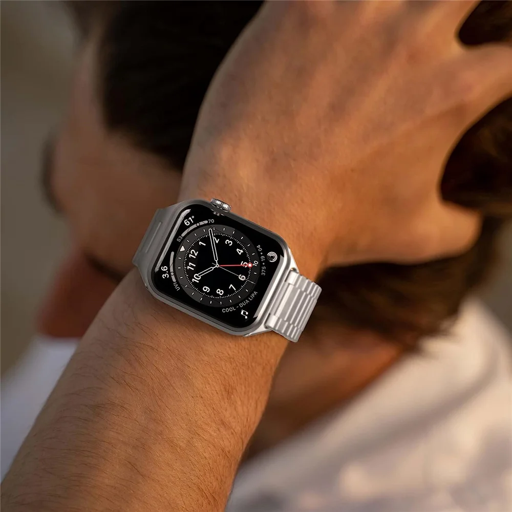 Elegant Solid Stainless Steel Loop Wristband