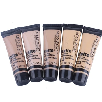 컨실러 리퀴드 파운데이션 천연 매트 웨어 BB 크림, 풀 커버리지 모이스처라이징 페이스 메이크업 베이스, 경량 화장품, 37ml