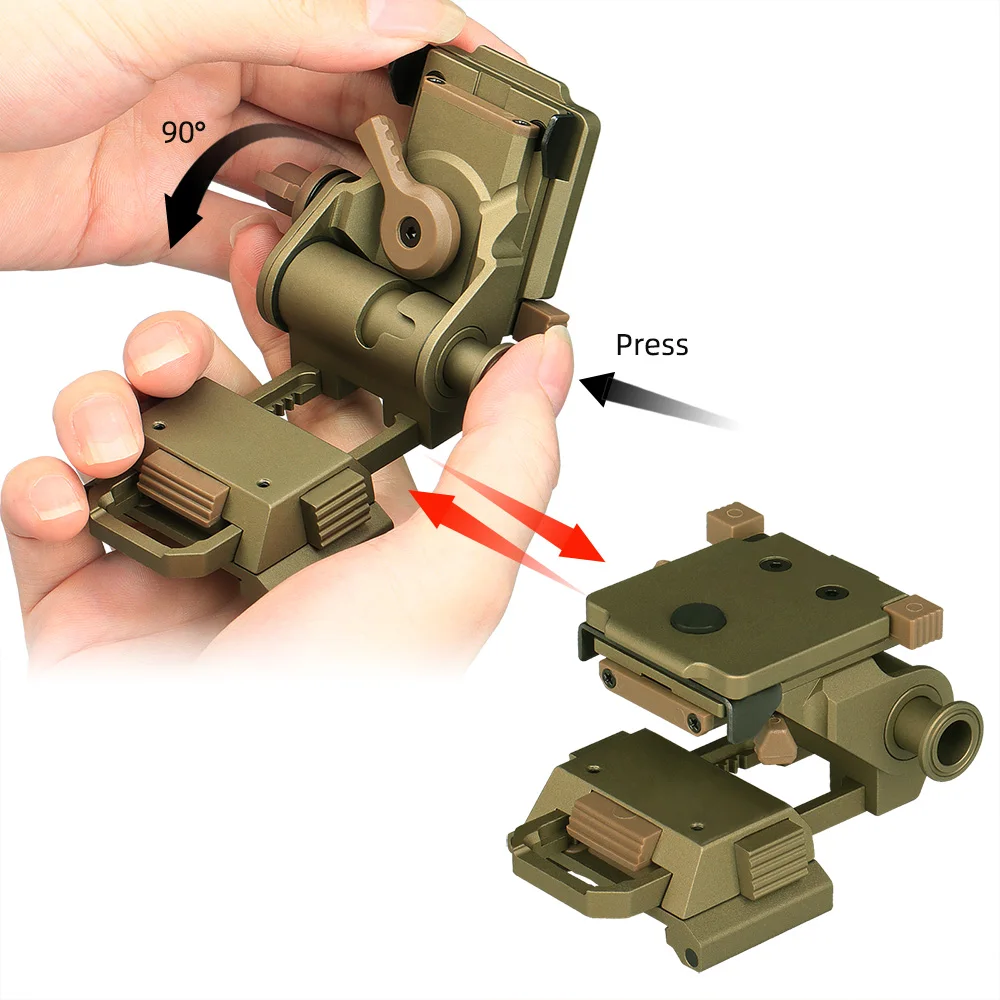 PPT L4 G24 Style night vision mounts for Googgle NVG Helmet Adapters Mounts Three colors Adapters Helmet Accessories OS24-0049