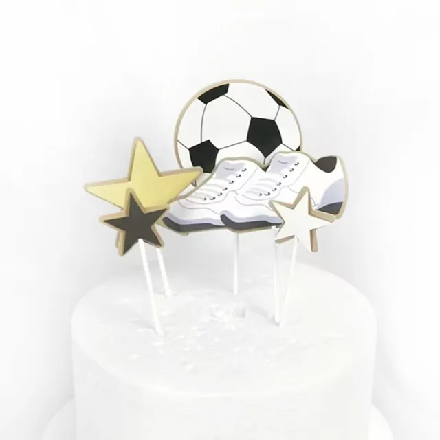 Décoration de gâteau sur le thème du football de la passion, décoration de  drapeaux de football, décoration de gâteau de joyeux anniversaire,  fournitures de fête d'anniversaire pour garçons et enfants, Chi 