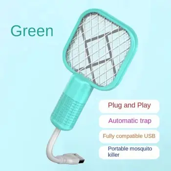 Pest Control USB Mosquito Swatter Trap Electric Shock Mini Fly Bug Zapper UV Light Portable Insect Racket Bedroom 1