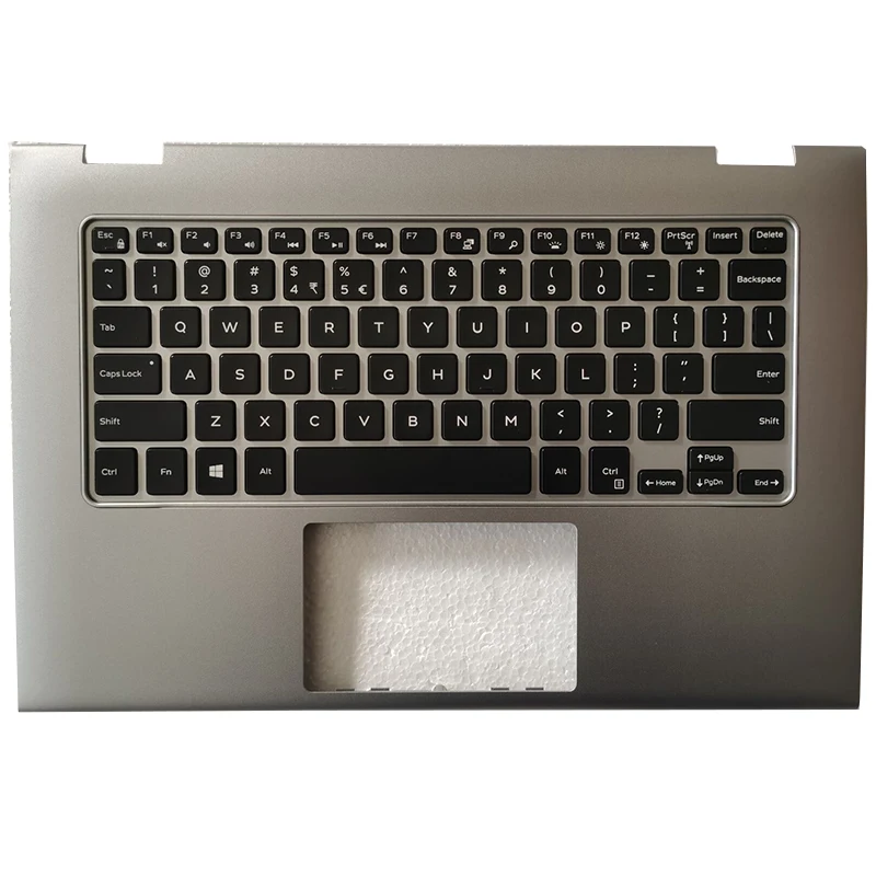 

Новинка для ноутбука Dell inspiron 13 7000 7347 7348 7359 Клавиатура США с подставкой для рук верхняя крышка серебристый 0T7RY5