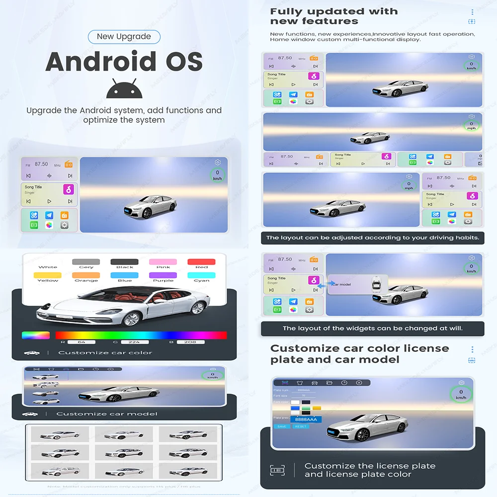 Sistema di Navigazione GPS Android MEKEDE per Mercedes Benz Classe B200, Sprinter W906, Viano Vito W639, Radio Auto con WIFI, Stereo e Carplay - Image 4
