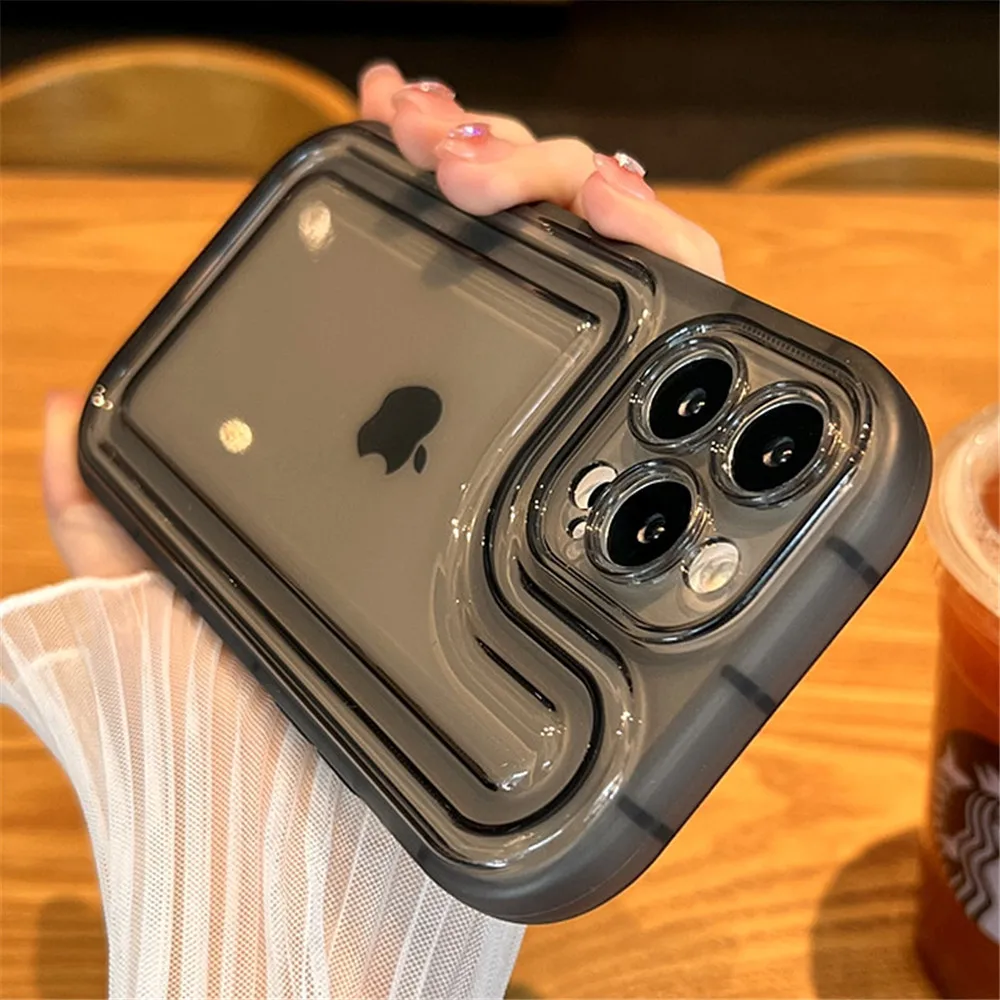 thumbnail image 1 of Luxury Armor Candy Transparent Soft Case For iPhone 14 Pro Max 13 12 Pro 11 Plus X XR 7 8 Plus Clear Shockproof Back Cover, 1 of 5