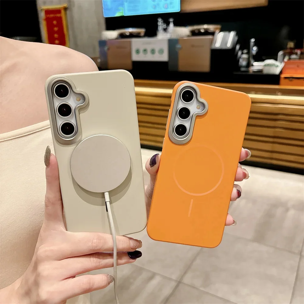 Magsafe Magnetic Matte Alloy Lens Phone Case