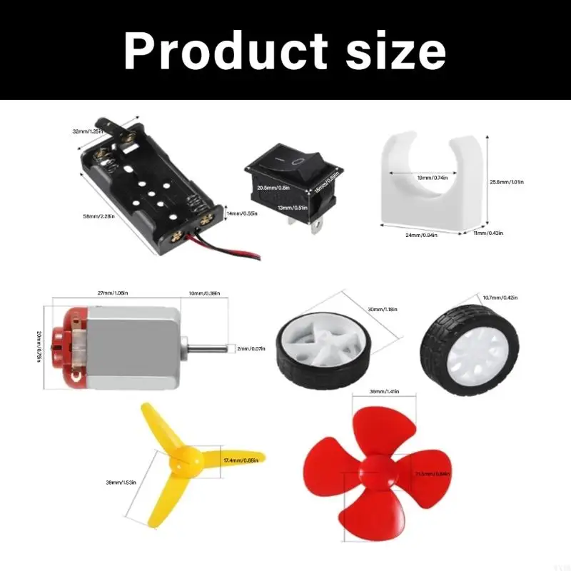 어린이를 위한 모터 키트 과학 실험 키트 25000RPM 어린이 과학 장난감