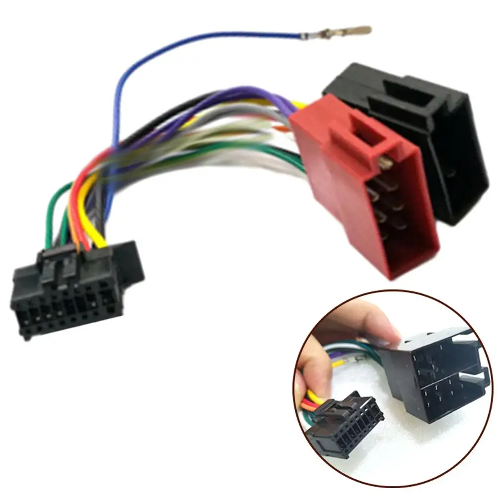 

16 Pin Car Stereo Radio ISO Cable Adapter For Pioneer ISO Wiring Harness Male Plug To Female Connector Adaptor