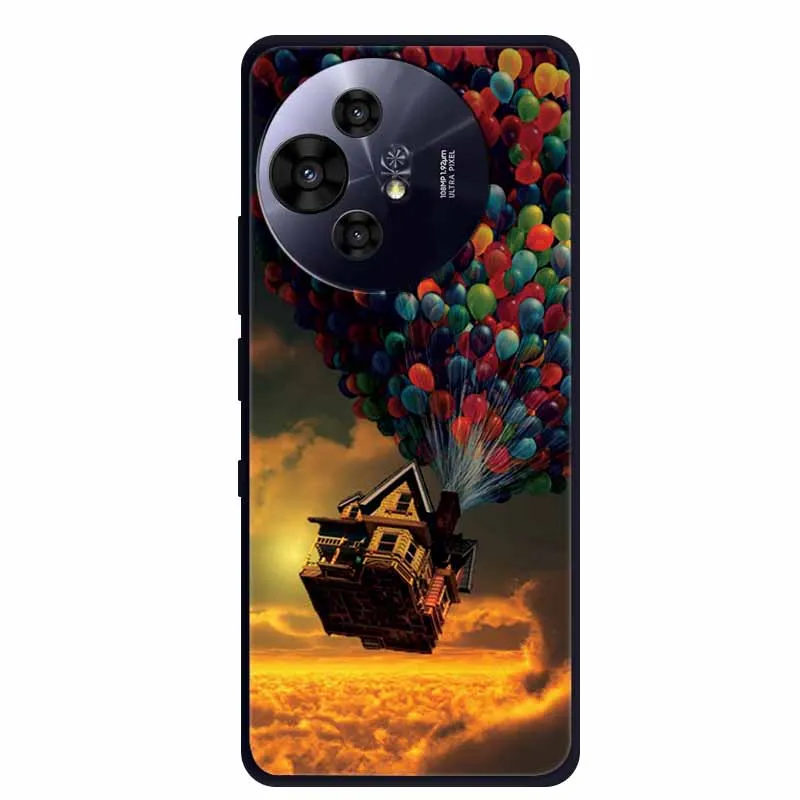 Premium Black Silicone Protective Case for TCL 50 Pro NxtPaper 5G
