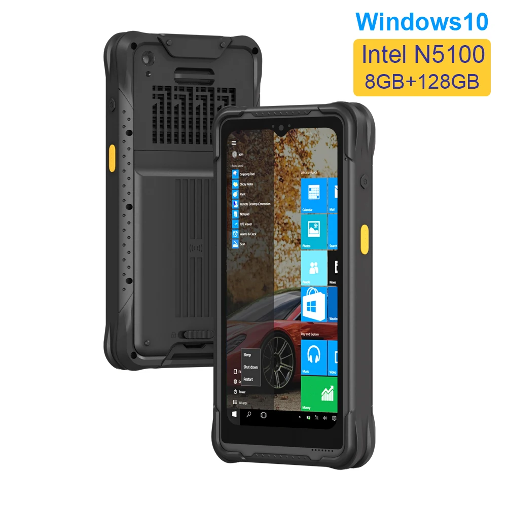 휴대용 PDA 터미널 4G Lte 와이파이 블루투스 8G RAM 128GB 바코드 스캐너, 인텔 N5100 견고한 태블릿 PC, 윈도우 10, 6.5 인치, 신제품
